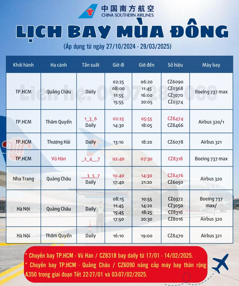 Cùng China Southern Airlines du lịch Trung Quốc mùa Đông tới