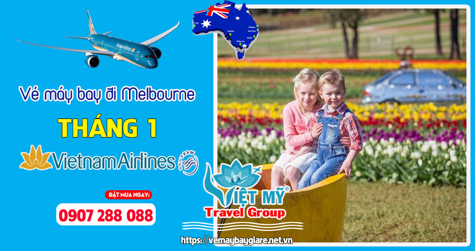 Vé máy bay đi Melbourne tháng 1 Vietnam Airlines