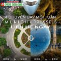 Bay đến Munich và Brussels mùa hè 2025 với Cathay Pacific