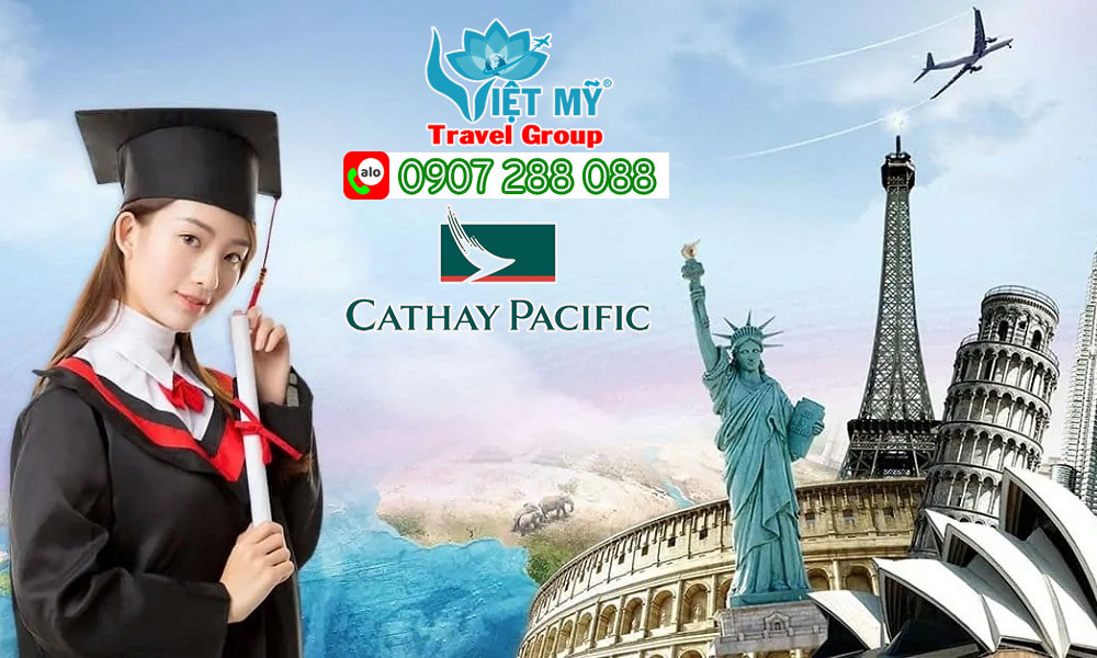 Liên hệ về Đại lý Việt Mỹ săn liền vé khuyến mãi Cathay Pacific 