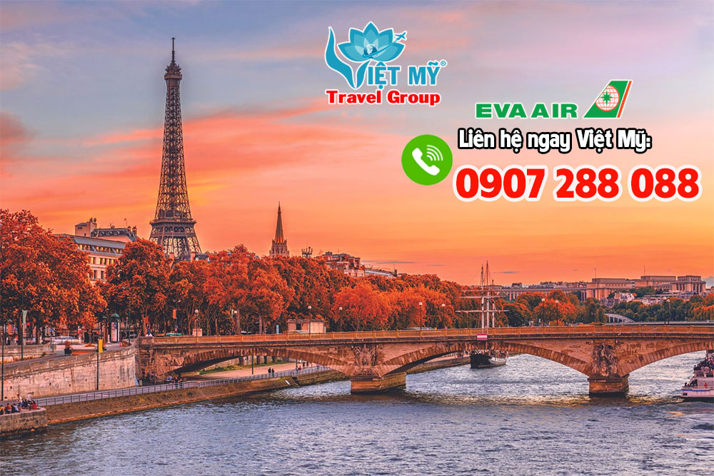 Cùng Eva Air bay đến Pháp và đa điểm quốc tế