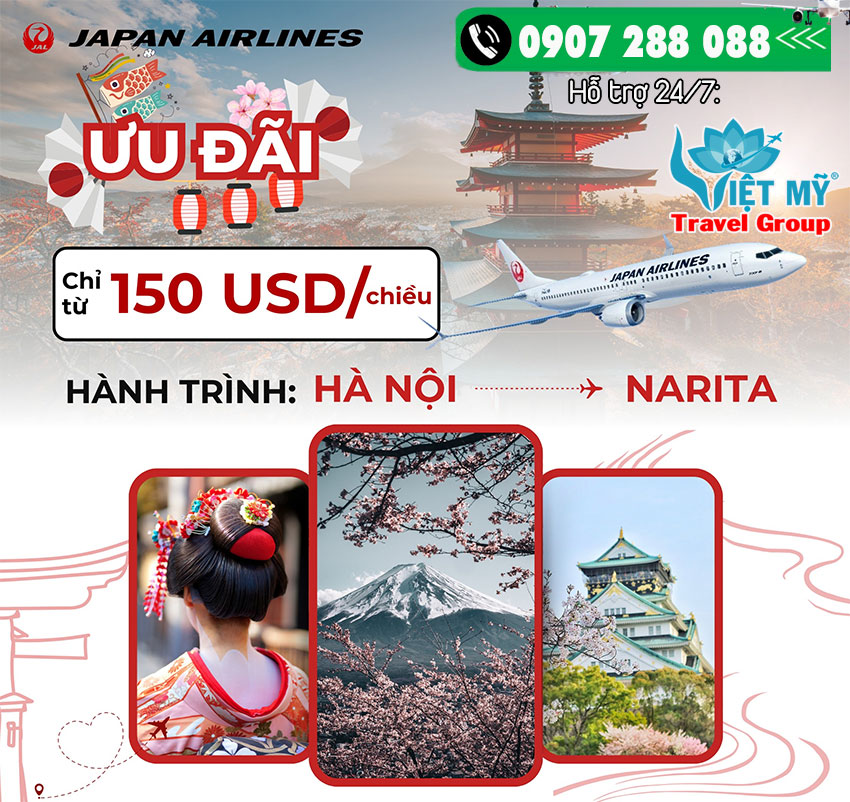 🎁JAPAN AIRLINES KHUYẾN MÃI HÀNH TRÌNH HÀ NỘI - NARITA