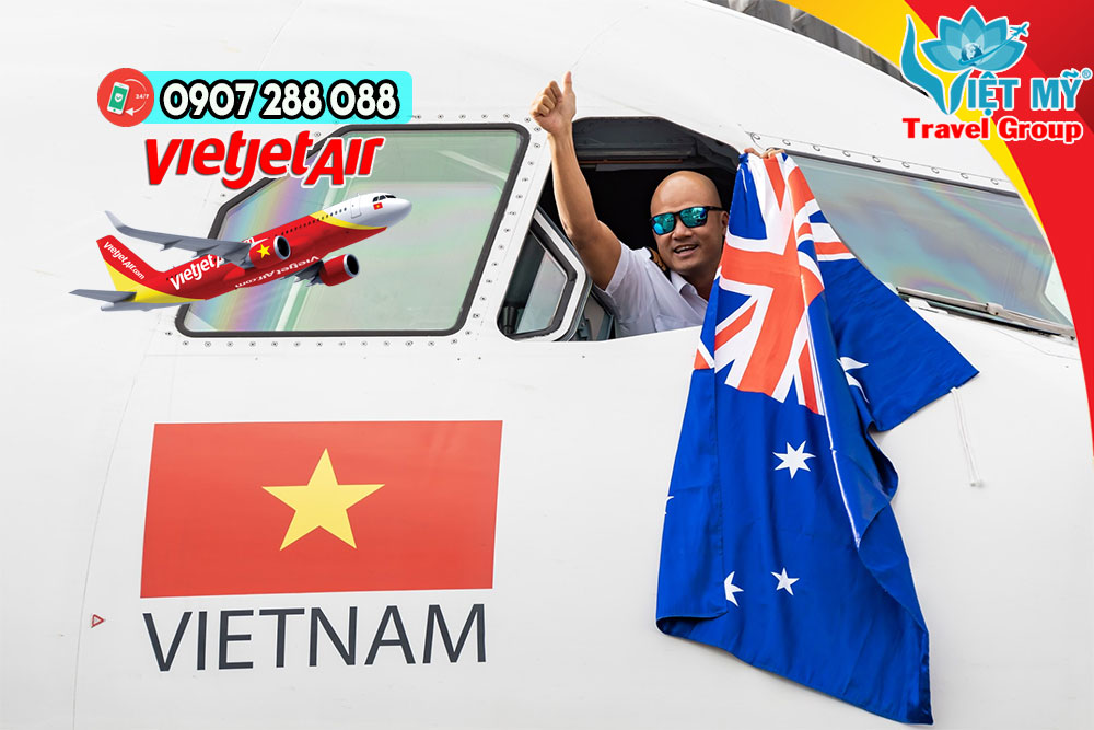 Di chuyển hành trình Việt - ÚC khứ hồi cùng Vietjet Air