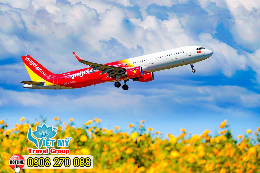 Đặt mua vé bay Tết nội địa và quốc tế từ Vietjet Air