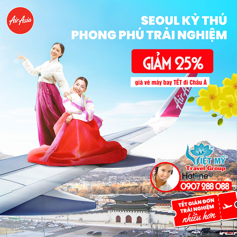 Khuyến mãi Air Asia - lên lịch du Xuân khắp châu Á nào!