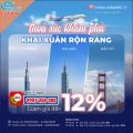 Khai Xuân rộn ràng GIẢM 12% giá vé cùng China Airlines