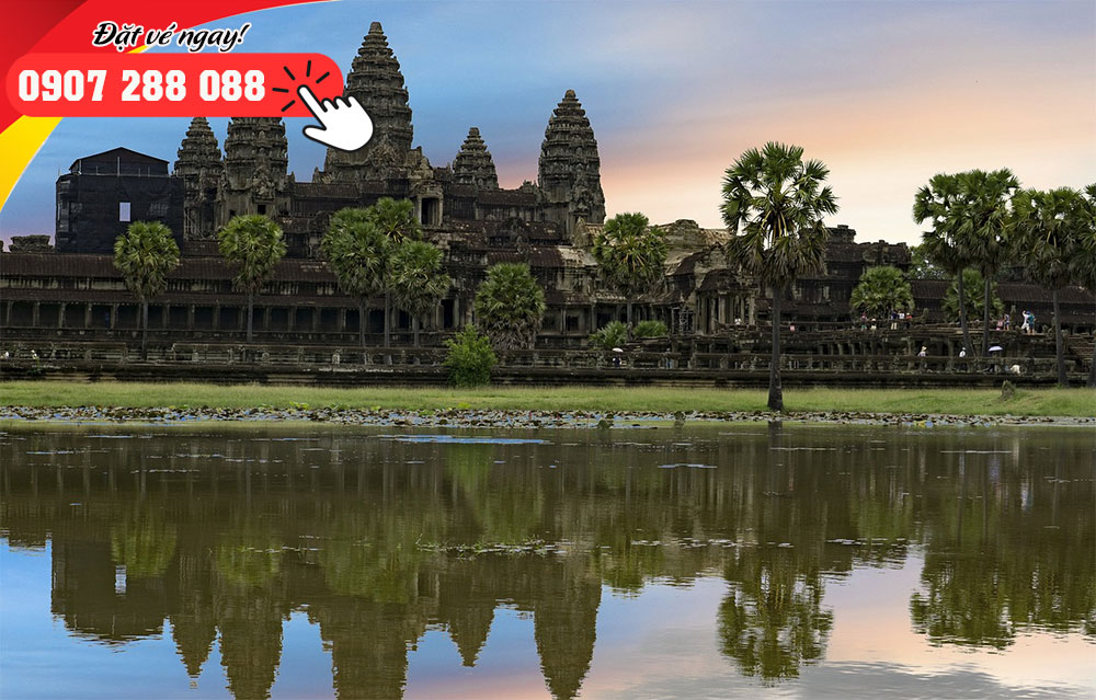 Đặt mua vé Vietjet chặng đi Siem Reap Campuchia