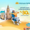 Vietnam Airlines GIẢM đến 30% phí chọn trước chỗ ngồi