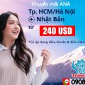 Khứ hồi đến Nhật từ 240 USD - Bay liền với hãng ANA!