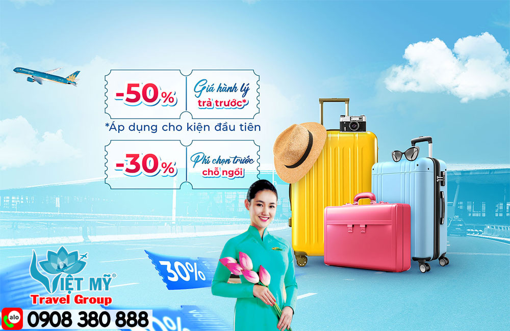 Ưu đãi dịch vụ bổ trợ đến 50% từ Vietnam Airlines