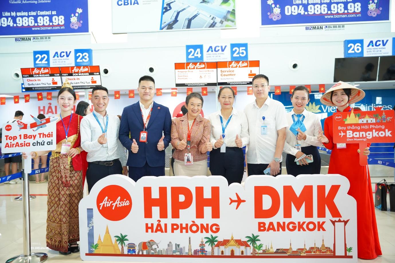 AirAsia chính thức mở đường bay thẳng Hải Phòng đi Bangkok