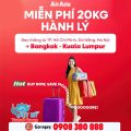 AirAsia tặng hành lý 20kg – Bay Bangkok cực dễ