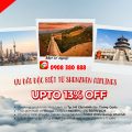 Shenzhen Airlines ưu đãi đến 13% vé bay từ TP.HCM đi Trung Quốc