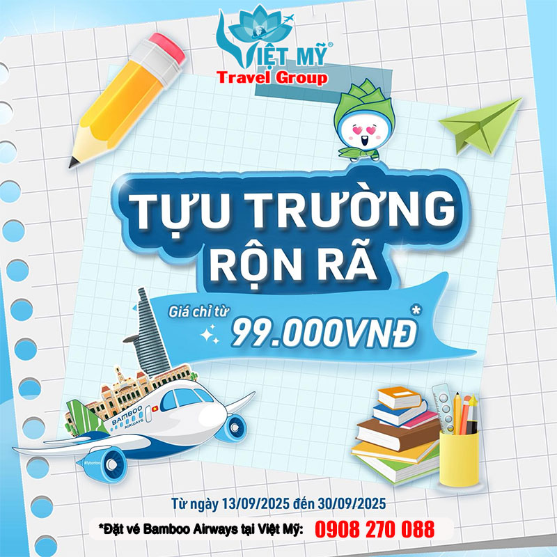 Bamboo Airways tung vé tựu trường chỉ từ 99.000 VND