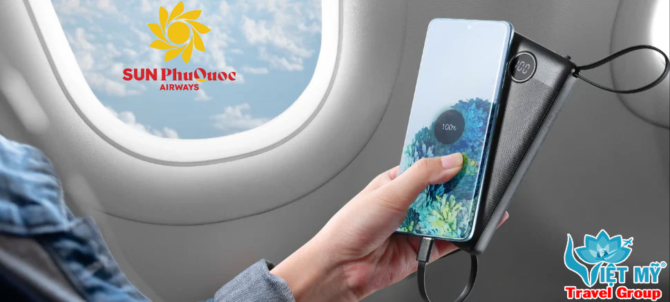 Đi máy bay cùng Sun PhuQuoc Airways: Lưu ý mang theo pin lithium