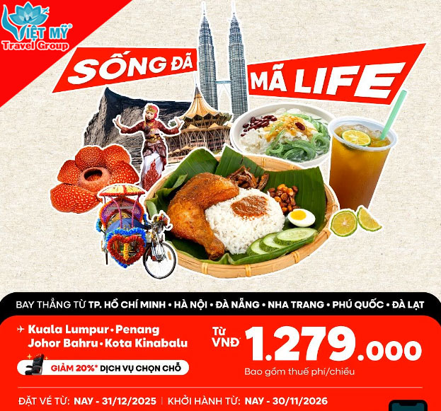 Ưu đãi vé máy bay Malaysia – Đặt tại Phòng vé Việt Mỹ