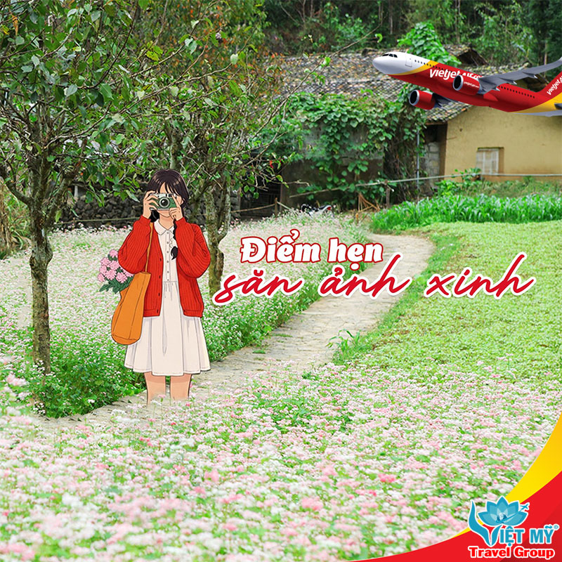 Vietjet mở ra hành trình thuận tiện đến Hà Giang mùa hoa Tam Giác Mạch