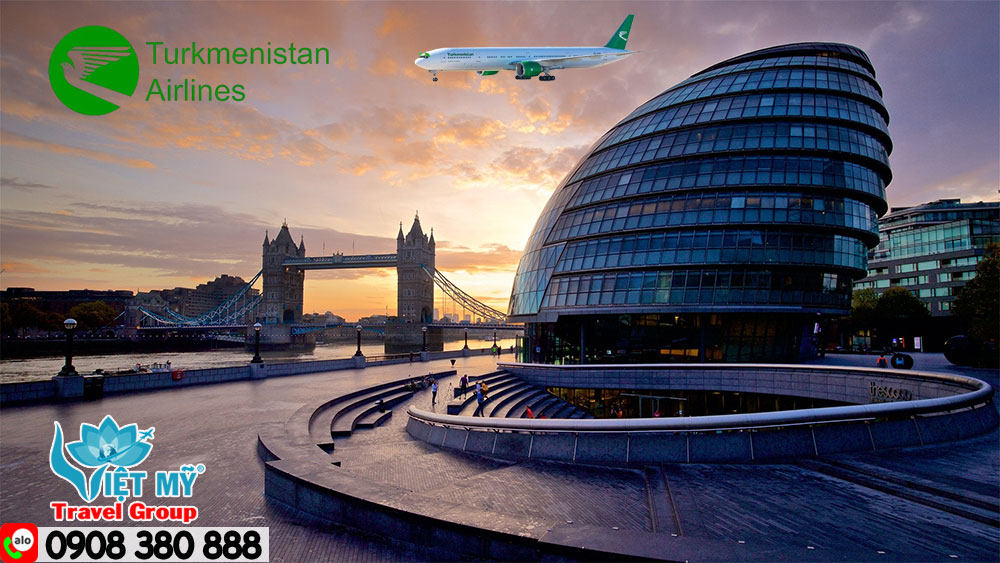 Turkmenistan Airlines khuyến mãi đường bay TP.HCM – London