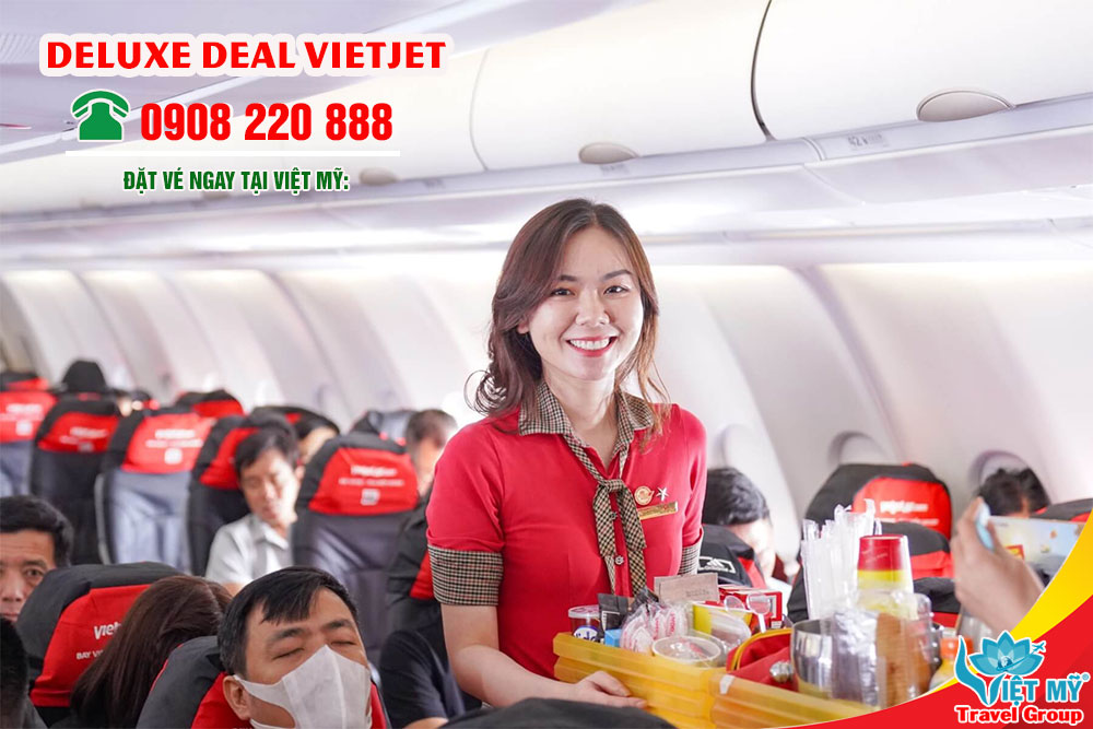 Vietjet giảm 30% vé hạng Deluxe cho toàn bộ đường bay nội địa và quốc tế