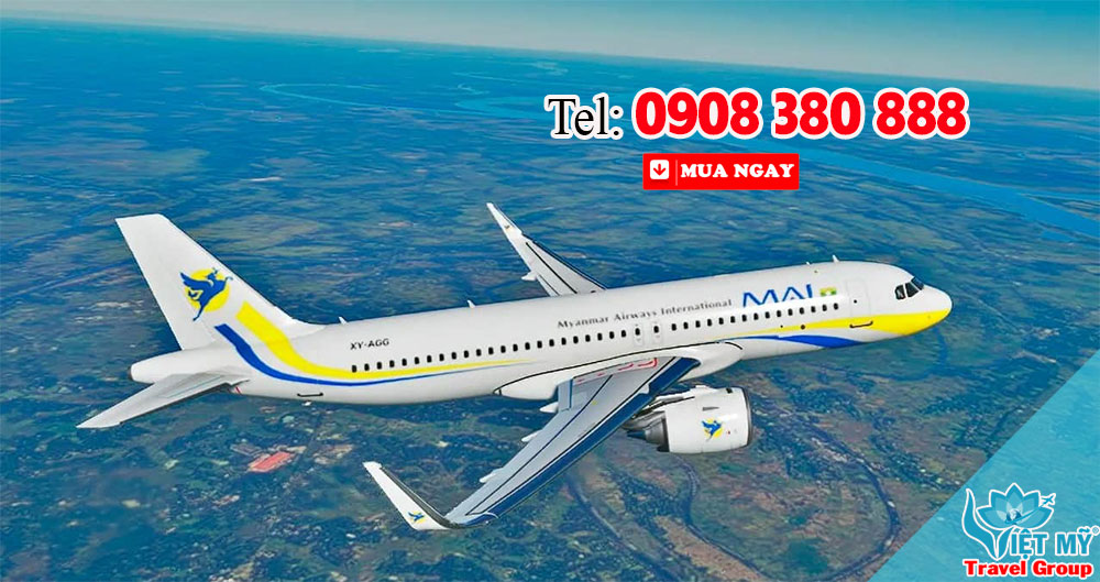 Vé máy bay sinh viên Myanmar Airways International áp dụng đến 31/12/2026