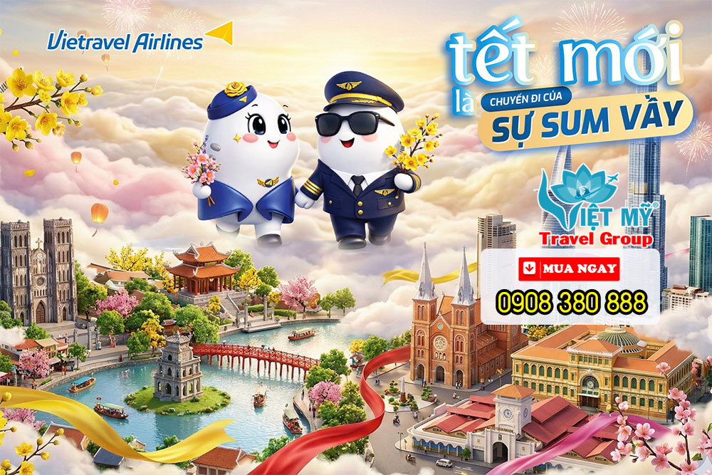 Vietravel Airlines triển khai ưu đãi lì xì đầu năm Bính Ngọ 2026