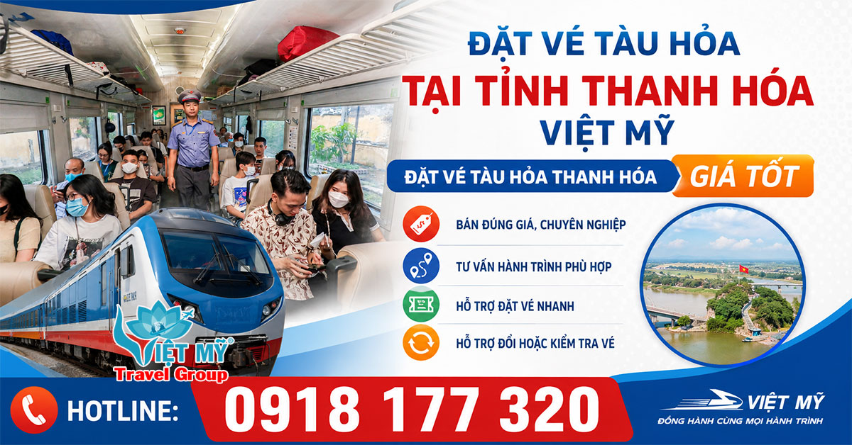 Đặt vé tàu hỏa tại Tỉnh Thanh Hóa Việt Nam