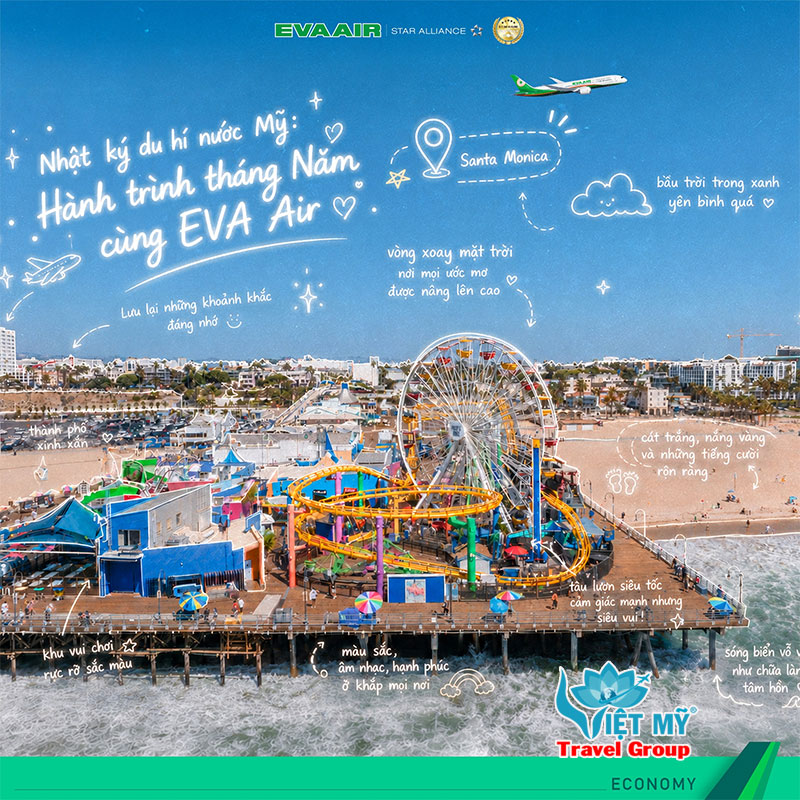 Nhật ký du hí nước Mỹ cùng EVA Air tháng 5 đầy cảm hứng