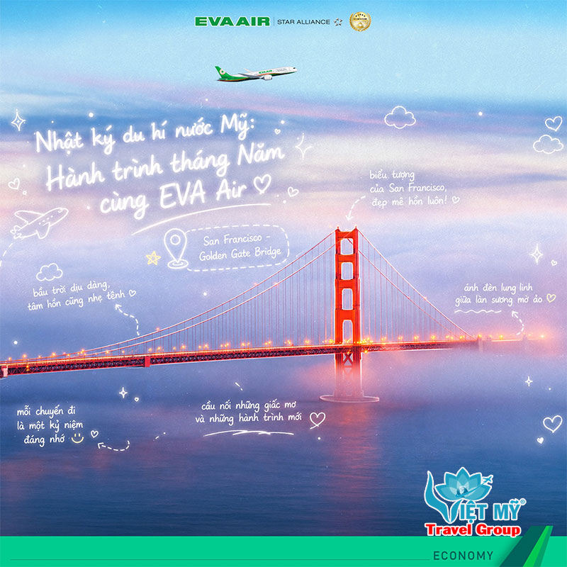 Nhật ký du hí nước Mỹ cùng EVA Air tháng 5 đầy cảm hứng