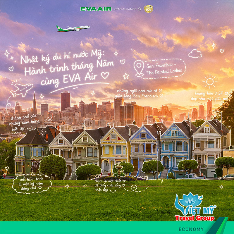 Trải nghiệm mùa hè tại Mỹ với lịch bay EVA Air mỗi ngày