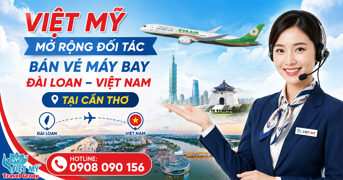 Tuyển đại lý vé máy bay Đài Việt tại Cần Thơ