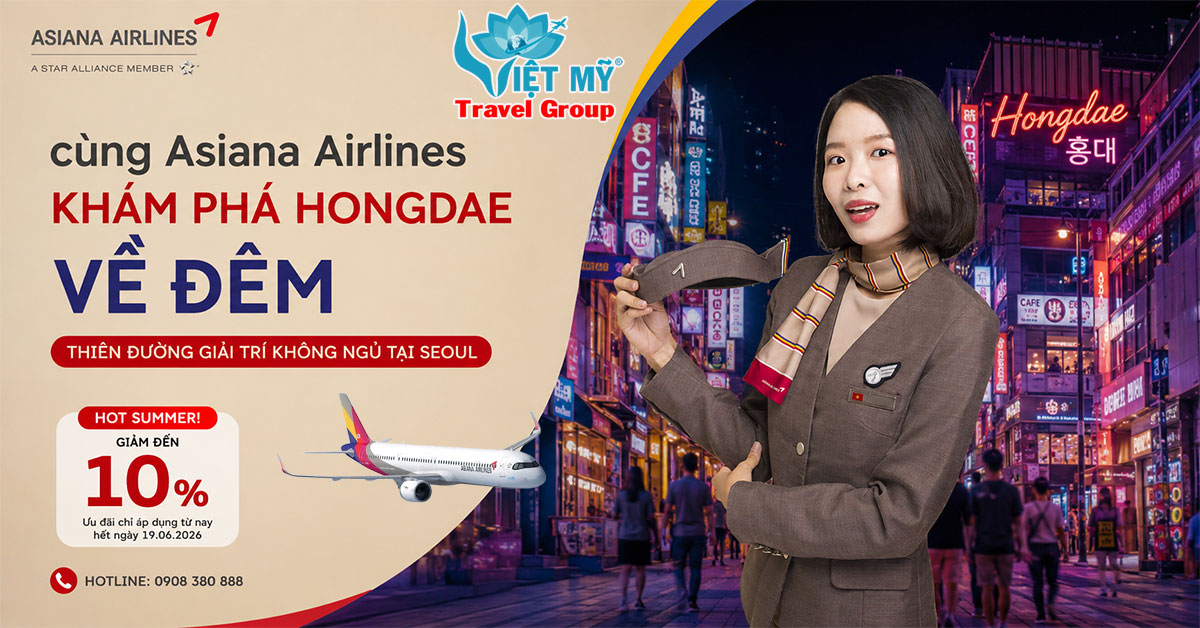 Cùng Asiana Airlines khám phá Hongdae về đêm – Thiên đường giải trí không ngủ tại Seoul