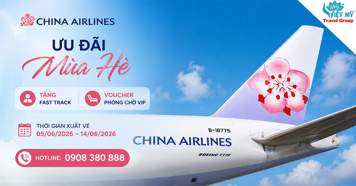 China Airlines tặng Fast Track và phòng chờ VIP cho khách bay Đài Bắc, Mỹ, Canada