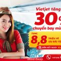 Vietjet tăng 30% chuyến bay mùa hè & tung 8,8 triệu vé ưu đãi từ 0 đồng