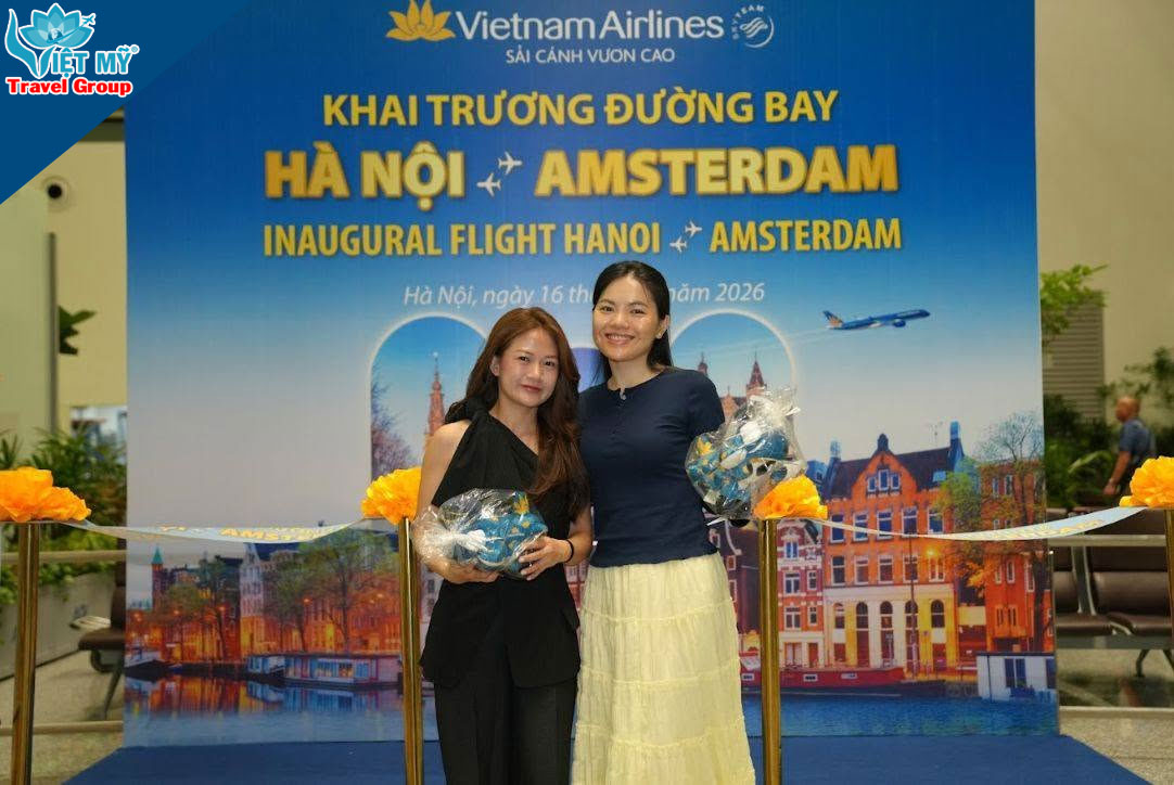 Khai trương đường bay Hà Nội - Amsterdam, mở rộng mạng bay châu Âu