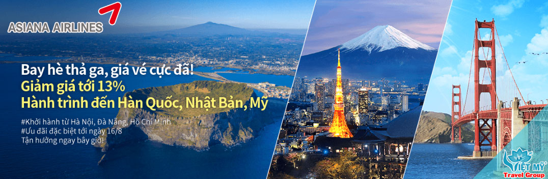 Asiana Airlines mở ưu đãi hè 2026, giảm đến 13% cho nhiều đường bay
