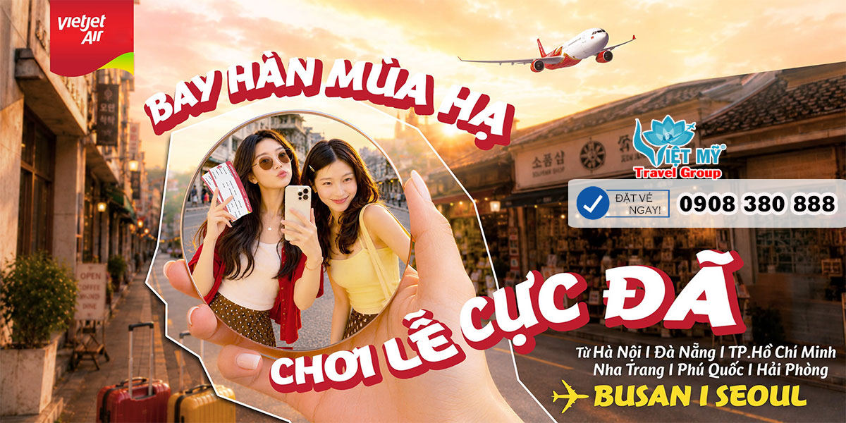 Bay rộn mùa hè cùng Vietjet - Khám phá lễ hội Boryeong và Busan