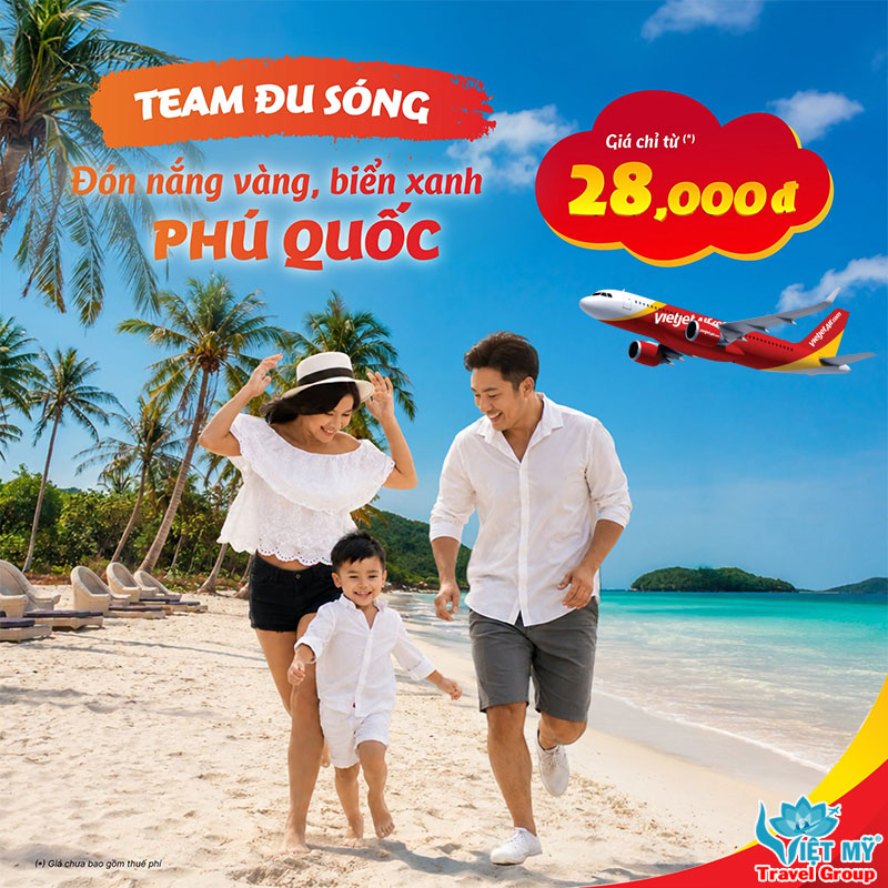 Vi vu hè cùng Vietjet Air: Bay Buôn Ma Thuột, Phú Quốc, TP.HCM giá hấp dẫn