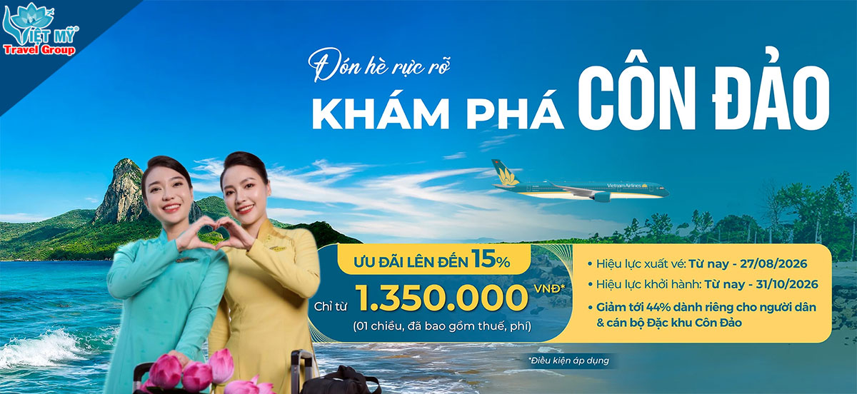 Đón hè khám phá Côn Đảo cùng Vietnam Airlines – Ưu đãi vé từ 1.128.000 đồng
