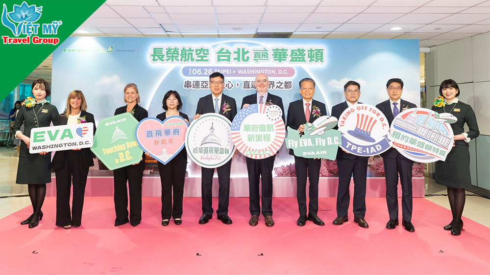 EVA Air chính thức bay đến Washington, D.C. – Thêm lựa chọn đến Mỹ!
