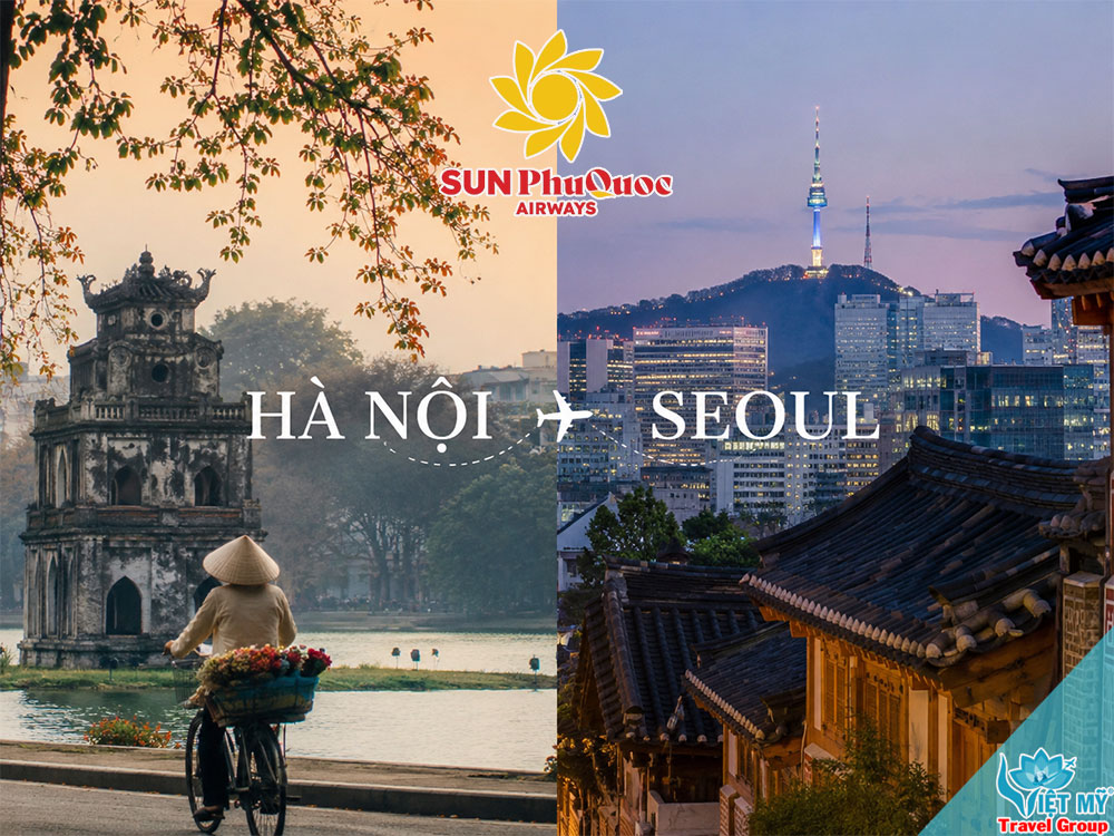 Sun PhuQuoc Airways tung ưu đãi vé bay thẳng Hà Nội, Tp.HCM – Incheon Seoul giá từ 3.295.000 VND/lượt!