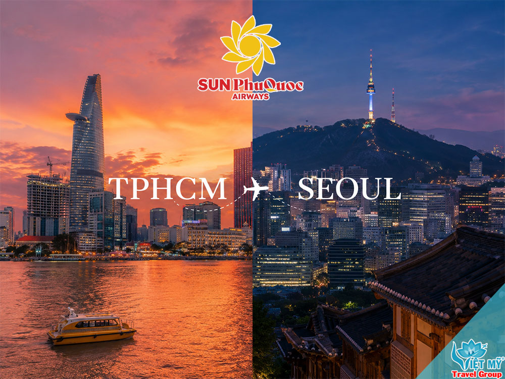 Sun PhuQuoc Airways tung ưu đãi vé bay thẳng Hà Nội, Tp.HCM – Incheon Seoul giá từ 3.295.000 VND/lượt!
