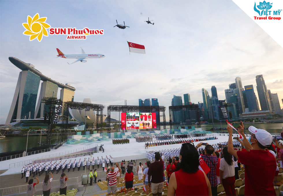Vé Singapore giảm 30% – Ưu đãi Sun PhuQuoc Airways mùa Quốc khánh