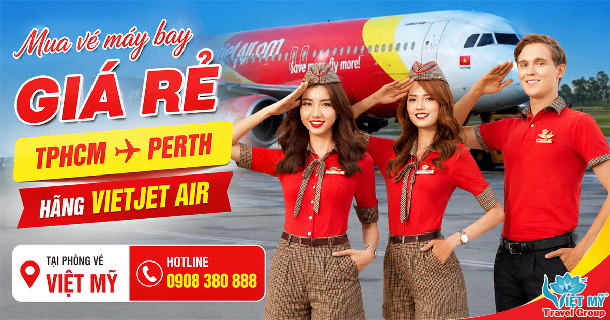 Mua vé máy bay giá rẻ TPHCM - Perth tại phòng vé Việt Mỹ