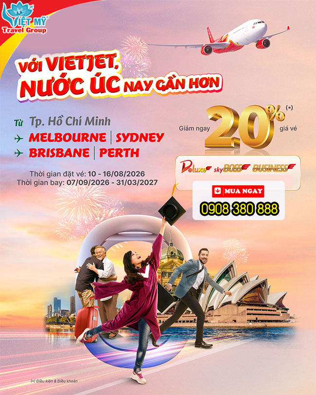 Vietjet đưa bạn đến Western Sydney với ưu đãi giảm 20%