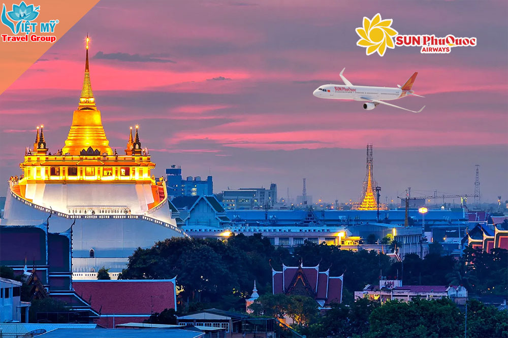 Vé Phú Quốc – Bangkok: hành trình cùng Sun PhuQuoc Airways