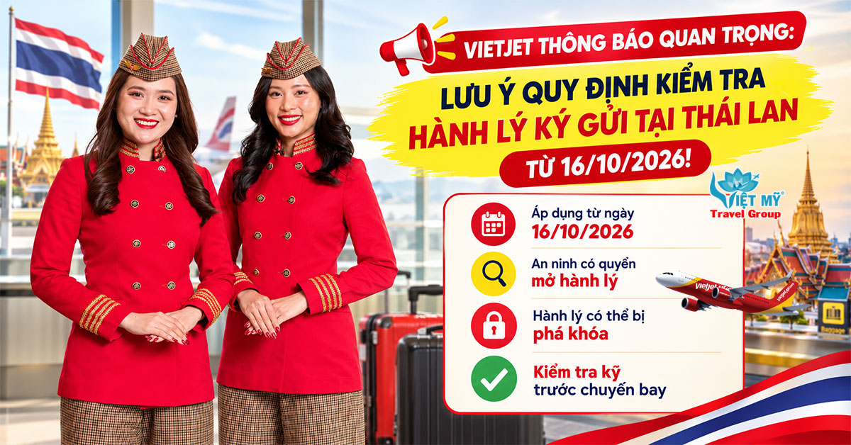 Quy định kiểm tra hành lý ký gửi tại Thái Lan: Những điều hành khách cần biết